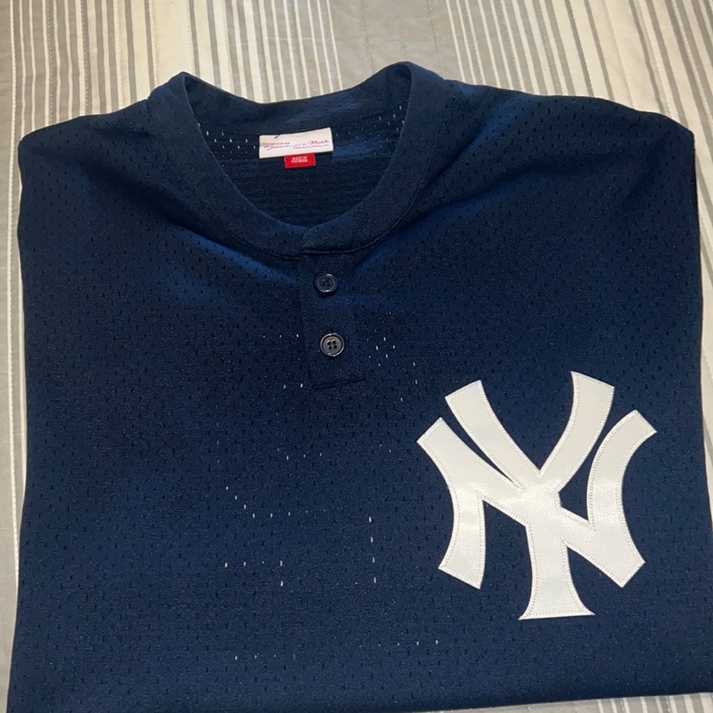 New York Yankees Derek Jeter Cooperstown Collection BP Jersey size Large